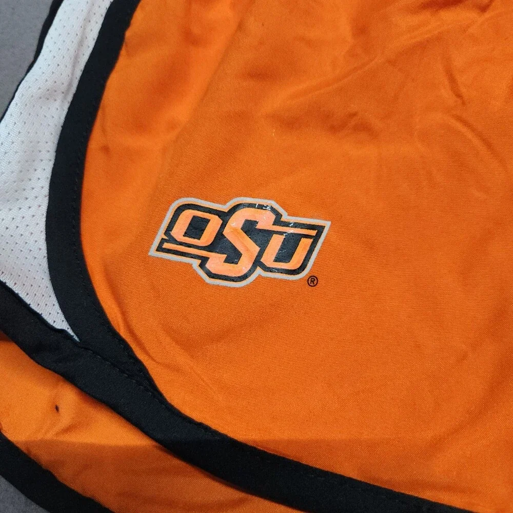 Nike Oklahoma State Cowboys OSU Orange Mens Athletic Shorts Size S Polyester 169